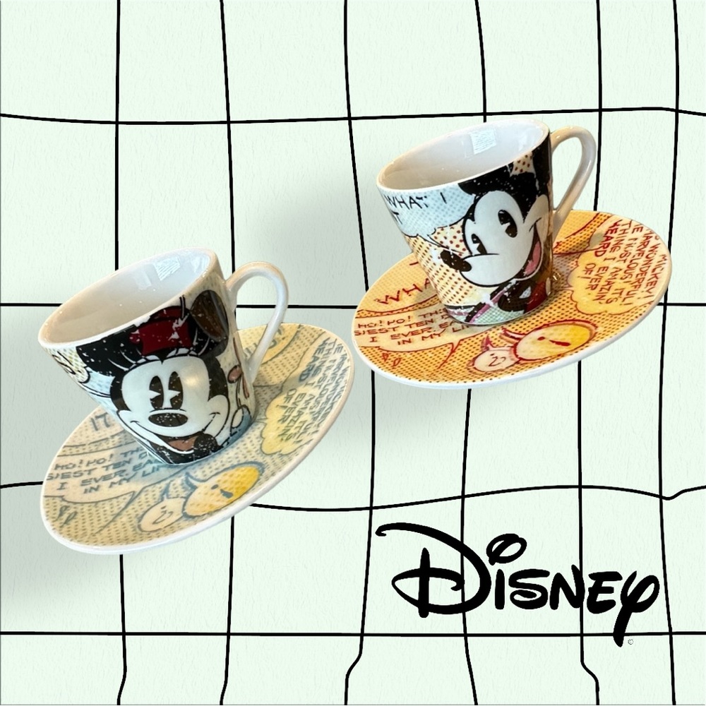Mickey & Minnie Espresso Cup Set